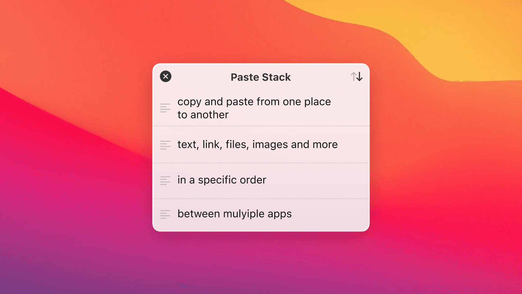 Paste Stack