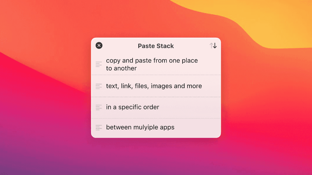 Paste Stack