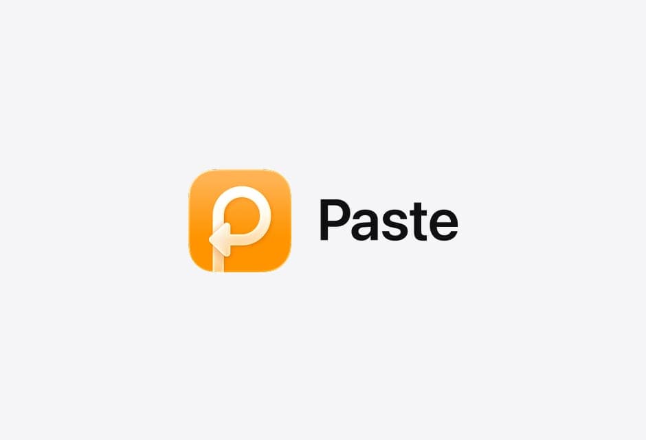 The Paste app icon next to the Paste wordmark