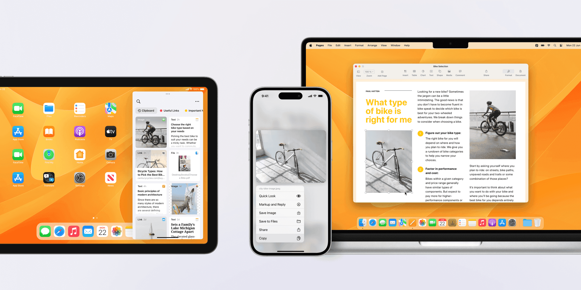 Copy and paste between iPhone, iPad, and Mac