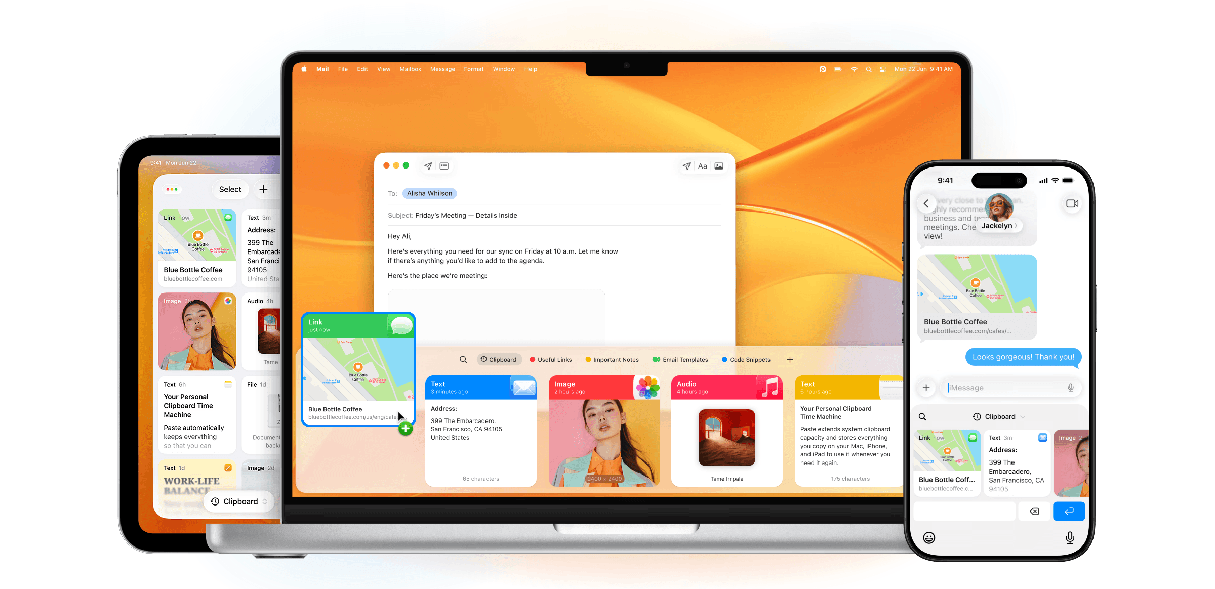 Paste running on Mac, iPhone and iPad