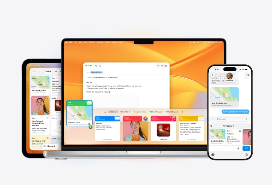 Paste running across Mac, iPad, and iPhone