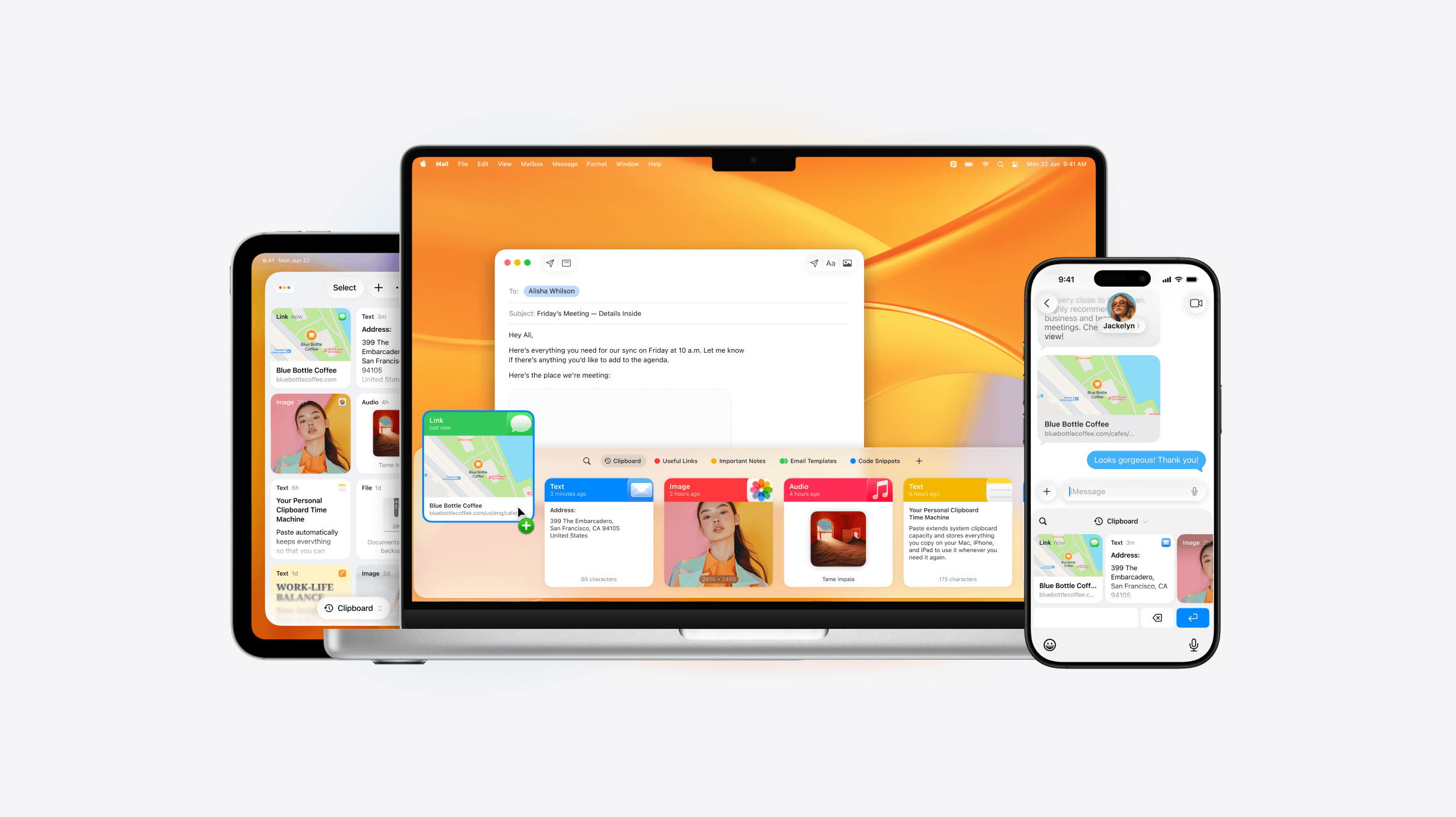 Paste running across Mac, iPad, and iPhone